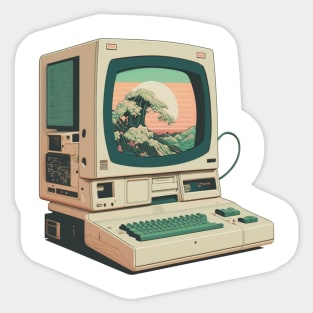 80s computer Sticker